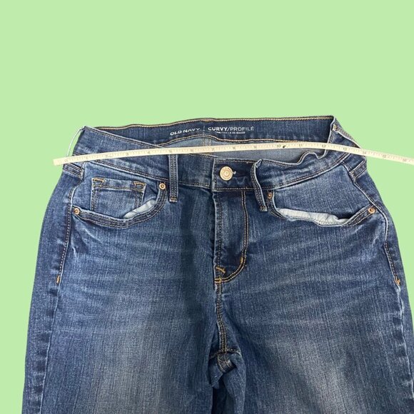 Old Navy Curvy Profile Bootcut Jeans Women’s Size 4 Long Mid-Rise Stretch Denim - Picture 5 of 9